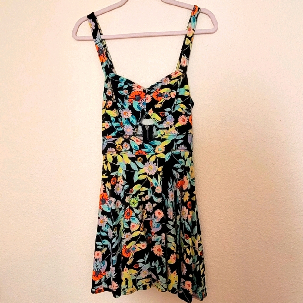 Volcom Floral Peek-a-boo Dress
